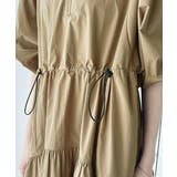 旬の素材&デザイン。大人の前後2way ハーフジップドロストティアードワンピース | Classical Elf | 詳細画像17