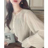 一枚で程よく華やか。前後2wayプリーツ加工ブラウス | Classical Elf | 詳細画像3