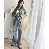 気軽に羽織れる大人のブレザー。サイドスリットオーバーサイズ ダブルジャケット | Classical Elf  | 詳細画像20 