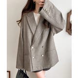 気軽に羽織れる大人のブレザー。サイドスリットオーバーサイズ ダブルジャケット | Classical Elf  | 詳細画像33 