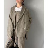 気軽に羽織れる大人のブレザー。サイドスリットオーバーサイズ ダブルジャケット | Classical Elf  | 詳細画像40 