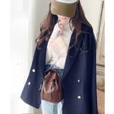 気軽に羽織れる大人のブレザー。サイドスリットオーバーサイズ ダブルジャケット | Classical Elf  | 詳細画像43 