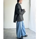 気軽に羽織れる大人のブレザー。サイドスリットオーバーサイズ ダブルジャケット | Classical Elf  | 詳細画像48 