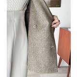 気軽に羽織れる大人のブレザー。サイドスリットオーバーサイズ ダブルジャケット | Classical Elf  | 詳細画像50 