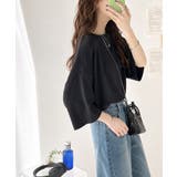 艶感素材で美しいシルエット。ダンボールビッグTシャツ | Classical Elf | 詳細画像28