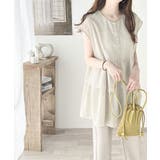 エアリータッチのふんわりトップス。前後2wayティアードチュニックブラウス | Classical Elf  | 詳細画像12 