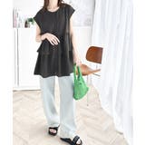 エアリータッチのふんわりトップス。前後2wayティアードチュニックブラウス | Classical Elf  | 詳細画像4 