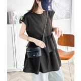 エアリータッチのふんわりトップス。前後2wayティアードチュニックブラウス | Classical Elf  | 詳細画像6 