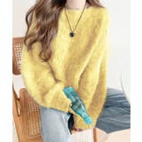 カジュアルに女性らしさをプラス。バルーンスリーブ短丈シャギーニットプルオーバー | Classical Elf  | 詳細画像11 