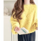 カジュアルに女性らしさをプラス。バルーンスリーブ短丈シャギーニットプルオーバー | Classical Elf  | 詳細画像12 