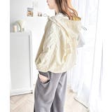 レトロムードで大人可愛い。バックロゴ刺繍配色ラインウィンドブレーカー | Classical Elf | 詳細画像4