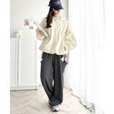 レトロムードで大人可愛い。バックロゴ刺繍配色ラインウィンドブレーカー | Classical Elf | 詳細画像6