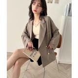 トレンドのオーバーサイズシルエット♪サッカー素材長袖ビッグジャケット(ダブル) | Classical Elf | 詳細画像14