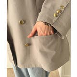 トレンドのオーバーサイズシルエット♪サッカー素材長袖ビッグジャケット(ダブル) | Classical Elf | 詳細画像17