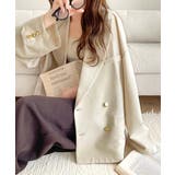 トレンドのオーバーサイズシルエット♪サッカー素材長袖ビッグジャケット(ダブル) | Classical Elf | 詳細画像6