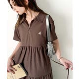 トレンドのティアード♪胸刺繍サッカーハーフZIPワンピース（ロング） | Classical Elf  | 詳細画像31 