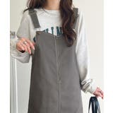 大人が着るカジュアル新定番!綿100%配色ステッチロング丈ジャンパースカート | Classical Elf | 詳細画像30