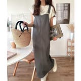 大人が着るカジュアル新定番!綿100%配色ステッチロング丈ジャンパースカート | Classical Elf | 詳細画像35