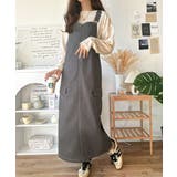 大人が着るカジュアル新定番!綿100%配色ステッチロング丈ジャンパースカート | Classical Elf | 詳細画像37