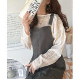 大人が着るカジュアル新定番!綿100%配色ステッチロング丈ジャンパースカート | Classical Elf | 詳細画像39