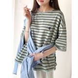 ラフにキマる大人スタイル。オーガニックコットン100%オーバーサイズパネルボーダ… | Classical Elf | 詳細画像37