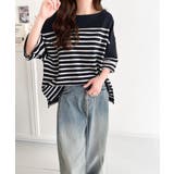 ラフにキマる大人スタイル。オーガニックコットン100%オーバーサイズパネルボーダ… | Classical Elf | 詳細画像45