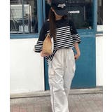 ラフにキマる大人スタイル。オーガニックコットン100%オーバーサイズパネルボーダ… | Classical Elf | 詳細画像48