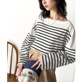 快適な着心地と洗練されたデザインが魅力。オーガニックコットンパネル ボーダーTシ… | Classical Elf  | 詳細画像5 