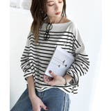 快適な着心地と洗練されたデザインが魅力。オーガニックコットンパネル ボーダーTシ… | Classical Elf  | 詳細画像7 