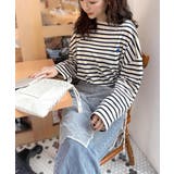 快適な着心地と洗練されたデザインが魅力。オーガニックコットンパネル ボーダーTシ… | Classical Elf  | 詳細画像10 