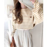 快適な着心地と洗練されたデザインが魅力。オーガニックコットンパネル ボーダーTシ… | Classical Elf  | 詳細画像13 