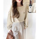 快適な着心地と洗練されたデザインが魅力。オーガニックコットンパネル ボーダーTシ… | Classical Elf  | 詳細画像14 