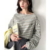 快適な着心地と洗練されたデザインが魅力。オーガニックコットンパネル ボーダーTシ… | Classical Elf  | 詳細画像19 