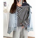 快適な着心地と洗練されたデザインが魅力。オーガニックコットンパネル ボーダーTシ… | Classical Elf  | 詳細画像30 