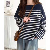 快適な着心地と洗練されたデザインが魅力。オーガニックコットンパネル ボーダーTシ… | Classical Elf  | 詳細画像33 