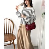 快適な着心地と洗練されたデザインが魅力。オーガニックコットンパネル ボーダーTシ… | Classical Elf  | 詳細画像2 