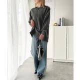 環境に優しいサステナブル素材。綿100%サイド切替ハイウエストワイドストレートデ… | Classical Elf  | 詳細画像20