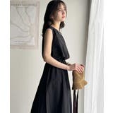 1枚で即お洒落見え。セットアップ風Aラインノースリーブロングワンピース | Classical Elf  | 詳細画像16 