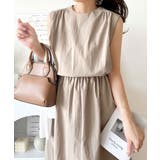 1枚で即お洒落見え。セットアップ風Aラインノースリーブロングワンピース | Classical Elf  | 詳細画像23 