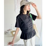 簡単おしゃれが叶う。Tシャツ×ビスチェドッキング半袖トップス | Classical Elf  | 詳細画像41 