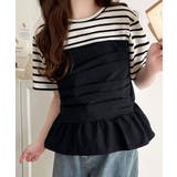 簡単おしゃれが叶う。Tシャツ×ビスチェドッキング半袖トップス | Classical Elf  | 詳細画像52 