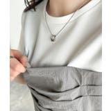 簡単おしゃれが叶う。Tシャツ×ビスチェドッキング半袖トップス | Classical Elf  | 詳細画像56 