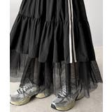 大人の愛されスカート。ナイロンチュールティアード ロングスカート (サイドライン… | Classical Elf  | 詳細画像38 