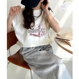 オフホワイト | こなれカジュアルの新定番。前後2wayヴィンテージ風グラフィックプリント裏毛スウ… | Classical Elf