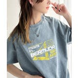 インディゴ | こなれカジュアルの新定番。前後2wayヴィンテージ風グラフィックプリント裏毛スウ… | Classical Elf