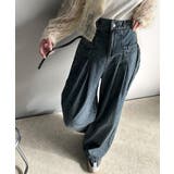 環境に優しいサステナブル素材。綿100%デニム素材サイドリボンタックワイドパンツ… | Classical Elf  | 詳細画像18