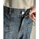 環境に優しいサステナブル素材。綿100%デニム素材サイドリボンタックワイドパンツ… | Classical Elf  | 詳細画像20