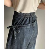 環境に優しいサステナブル素材。綿100%デニム素材サイドリボンタックワイドパンツ… | Classical Elf  | 詳細画像24