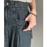 環境に優しいサステナブル素材。綿100％デニム素材サイドリボンタックワイドパンツ | Classical Elf  | 詳細画像25 