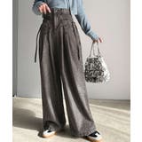 環境に優しいサステナブル素材。綿100%デニム素材サイドリボンタックワイドパンツ… | Classical Elf  | 詳細画像2